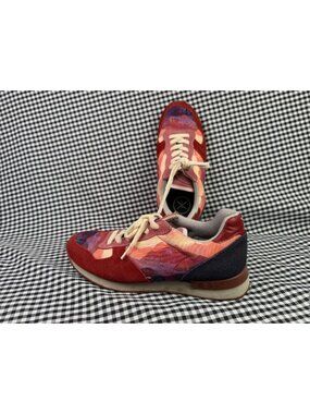 Inkkas Andes Jogger Womens 9 Gorpcore Red Mountain Outdoor Suede Sneakers EU 40